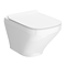 Nova Square Gloss White Wall Hung Toilet incl. Soft Close Seat