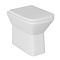 Nova Square Rimless Back to Wall Toilet Pan + Soft Close Seat