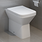 Nova Square Rimless Back to Wall Toilet Pan + Soft Close Seat