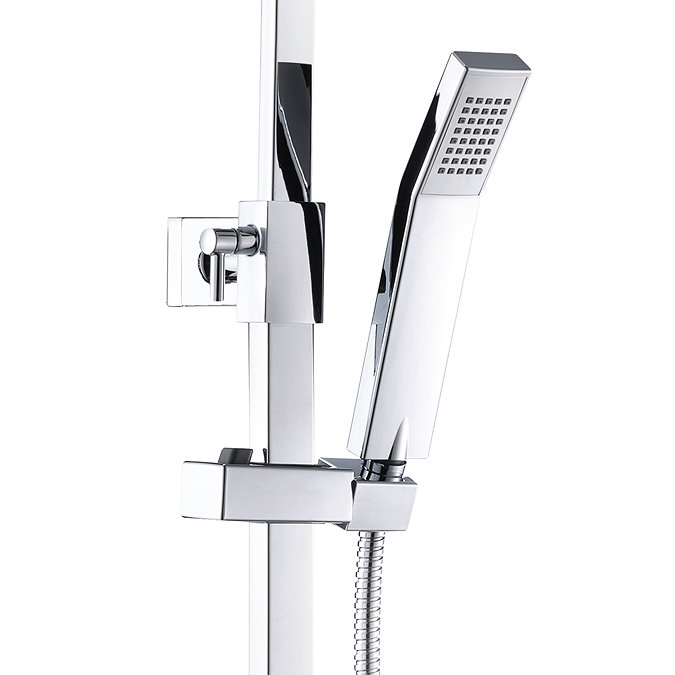 Nova Square Thermostatic Shower Kit with Spout