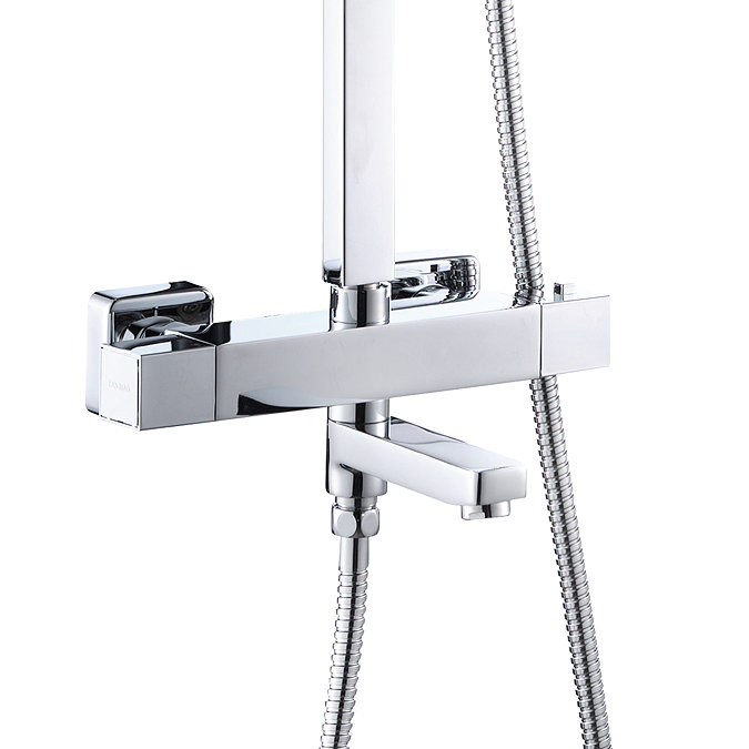 Nova Square Thermostatic Shower Kit with Spout