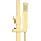 Nova Square Thermostatic Shower Kit with Spout Brushed Brass