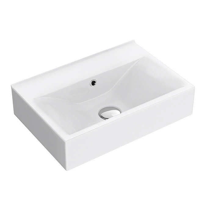 Nova Vanity 0TH Sink With Cabinet - 450mm Modern High Gloss White (Flat Packed)  Feature Large Image