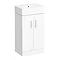 Nova Vanity 0TH Sink With Cabinet - 450mm Modern High Gloss White (Flat Packed) Large Image