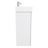 Nova Vanity Sink With Cabinet - 450mm Modern High Gloss White (Flat Packed)  Feature Large Image