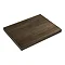Nova 600 x 450mm Dark Wood Wall Hung Slimline Countertop Basin Shelf  Profile Large Image