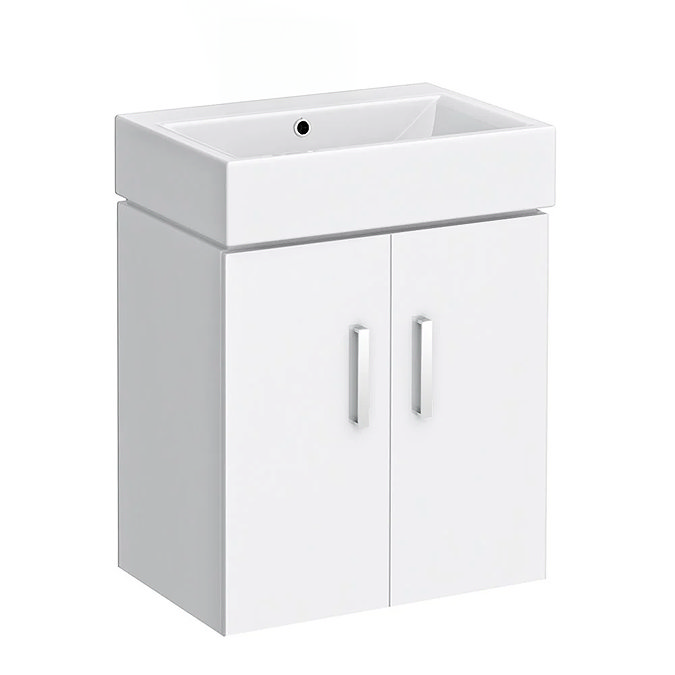Nova Wall Mounted 0TH Vanity - 450mm Gloss White