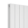 Nova White Vertical Double Panel Aluminium Radiator 1800 x 375mm (4 Section)
