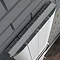 Nova White Vertical Double Panel Aluminium Radiator 1800 x 375mm (4 Section)  Profile Large Image