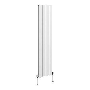 Nova White Vertical Double Panel Aluminium Radiator 1800 x 375mm (4 Section)