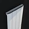 Nova White Vertical Single Panel Aluminium Radiator 1800 x 375mm (4 Section)  Profile Large Image