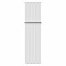 Nova White Vertical Single Panel Aluminium Radiator 1800 x 470mm (5 Section) with Rail