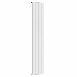 Nova White Vertical Single Panel Aluminium Radiator 1800 x 375mm (4 Section)