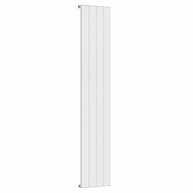Nova White Vertical Single Panel Aluminium Radiator 1800 x 375mm (4 Section)