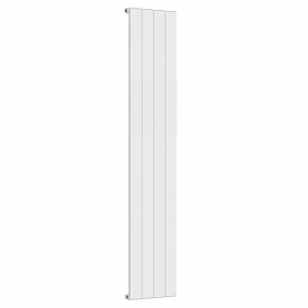 Nova White Vertical Single Panel Aluminium Radiator 1800 x 375mm (4 Section)