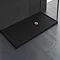 Novellini Olympic 125mm Methacrylate Shower Tray - Black Large Image