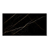 Nueva Large Format Gloss Black Marble Effect Wall & Floor Tiles - 600 x 1200mm