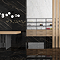 Nueva Large Format Gloss Black Marble Effect Wall & Floor Tiles - 600 x 1200mm