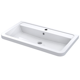 Nuie 800mm Ceramic Inset Basin - CBM005 Large Image