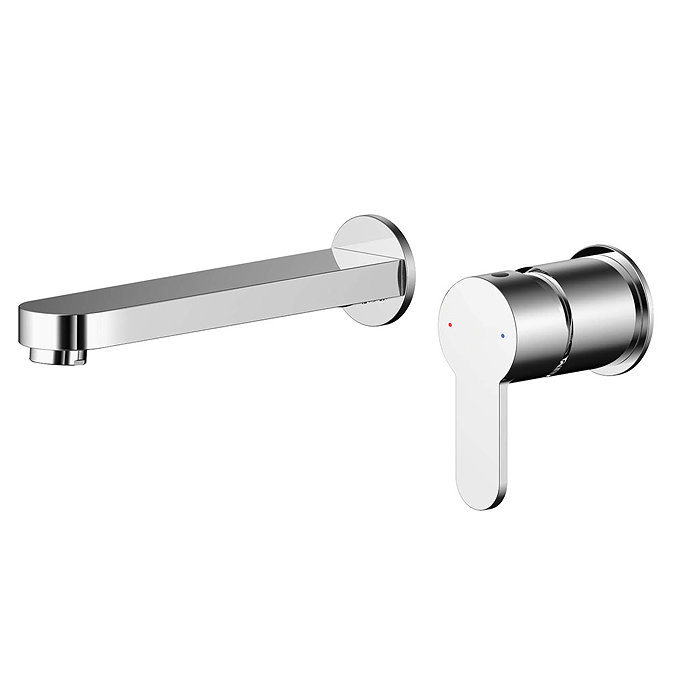 Nuie Arvan 2TH Wall Mounted Basin Mixer - ARV381 Large Image