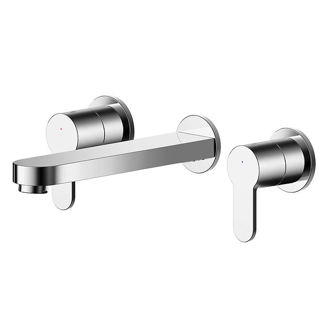 Nuie Arvan 3TH Wall Mounted Basin Mixer - ARV317 Large Image