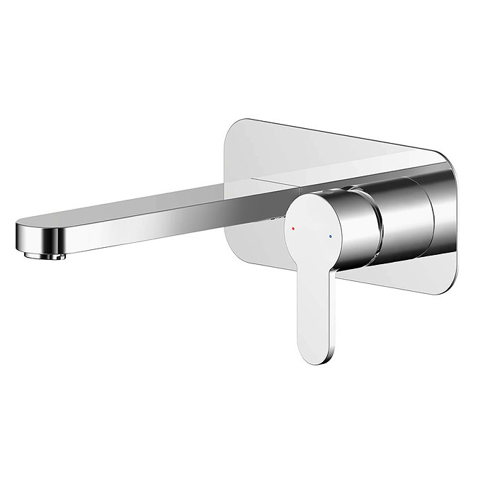 Nuie Arvan Chrome 2TH Wall Mounted Basin Mixer - ARV328 Large Image