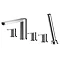 Nuie Arvan Deck Mounted 5TH Bath Shower Mixer - ARV314 Large Image