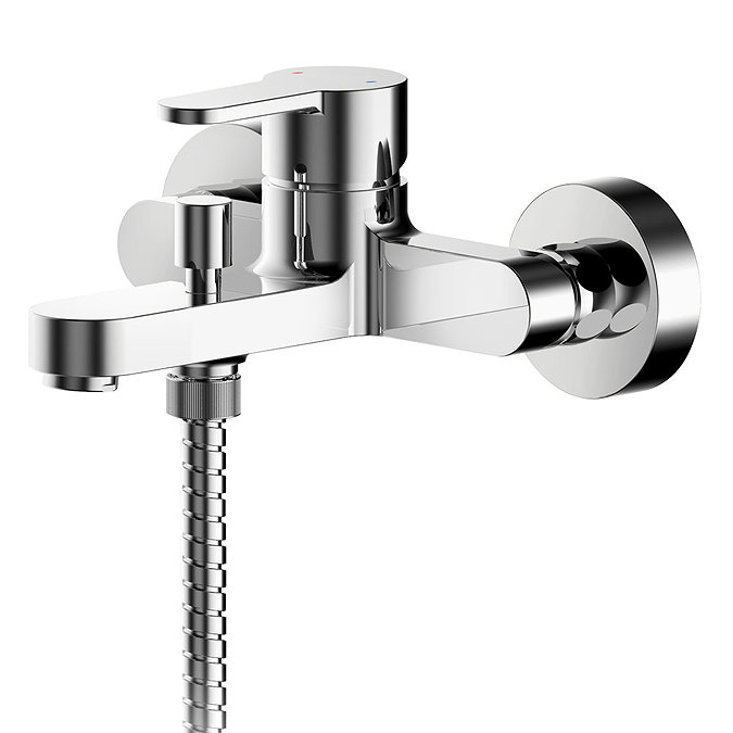 Nuie Arvan Wall Mounted Bath Shower Mixer + Shower Kit - ARV316 Large Image