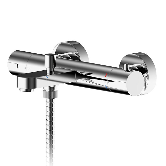 Nuie Arvan Wall Mounted Thermostatic Bath Shower Mixer - ARV005 Large Image