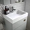 Nuie Athena 500 Grey Mist 2-In-1 Basin, Concealed Cistern & WC Unit - PRC745CB Profile Large Image