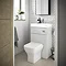 Nuie Athena 500 Grey Mist 2-In-1 Basin, Concealed Cistern & WC Unit - PRC745CB Feature Large Image