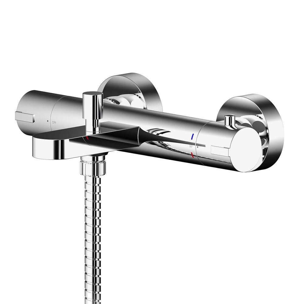 Nuie Binsey Wall Mounted Thermostatic Bath Shower Mixer - BIN005 Large Image