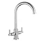 Nuie Contemporary Lever Mono Sink Mixer - Chrome - KB323 Large Image