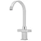 Nuie Contemporary Square Mono Sink Mixer with Swivel Spout - Chrome - KB324 Large Image