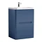 Nuie Elbe Satin Blue 600mm Floor Standing 2-Drawer Vanity Unit - PAR301A Large Image