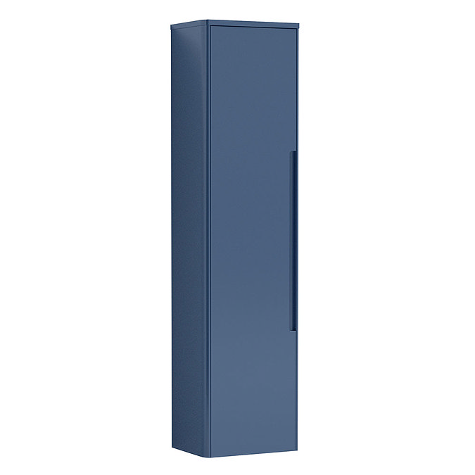 Nuie Elbe Satin Blue Wall Hung Tall Unit - PAR362 Large Image