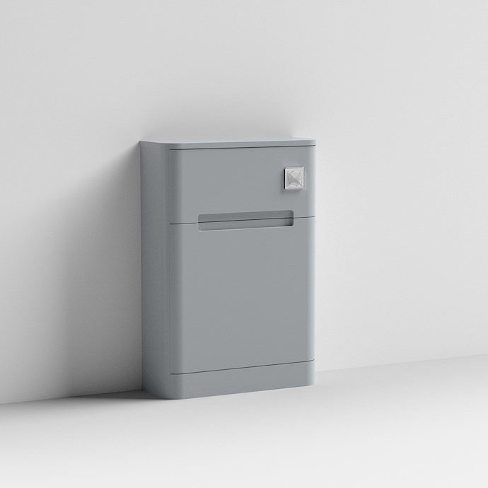 Nuie Elbe Satin Grey 550mm WC Unit - PAR241 Profile Large Image