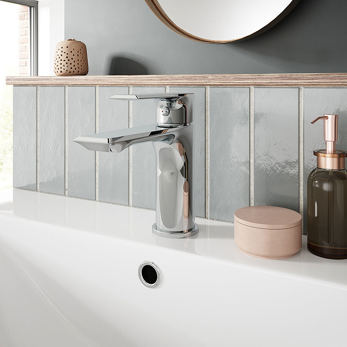 Nuie Limit Mono Basin Mixer with Push Button Waste - LIM305 Profile Large Image