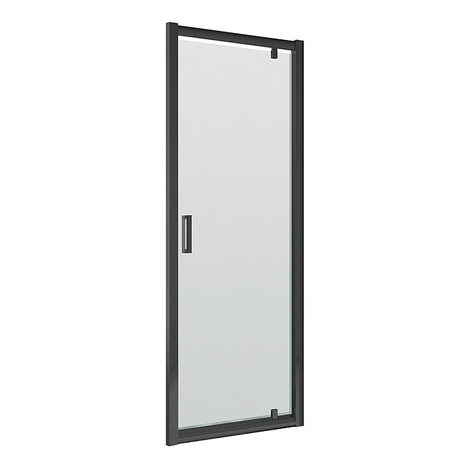 Nuie Pacific Black Profile Pivot Shower Door  Profile Large Image