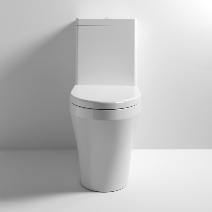 Nuie Provost Comfort Height Rimless BTW Toilet + Soft Close Seat - CMA011  Profile Large Image