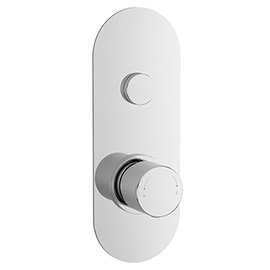 Nuie Round Push Button Shower Valve - One Outlet - CPB8310 Medium Image