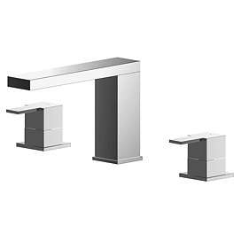 Nuie Sanford Chrome Deck Mounted 3TH Bath Filler - SAN333 Large Image