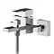 Nuie Sanford Chrome Wall Mounted Bath Shower Mixer + Shower Kit - SAN316 Large Image