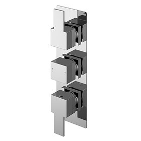 Nuie Sanford Triple Concealed Thermostatic Shower Valve - SANTR02 Large Image