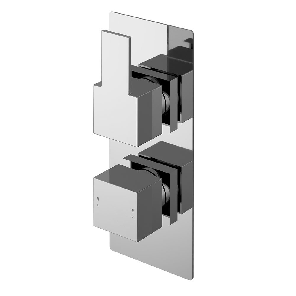 Nuie Sanford Twin Concealed Thermostatic Shower Valve - SANTW01 Large Image
