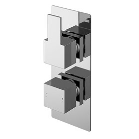 Nuie Sanford Twin Concealed Thermostatic Shower Valve - SANTW01 Large Image