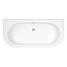 Nuie Shingle 1700mm Double Ended Back To Wall Bath - BSG003  Profile Large Image