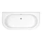 Nuie Shingle 1700mm Double Ended Back To Wall Bath - BSG003  Profile Large Image