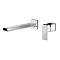 Nuie Windon Chrome 2TH Wall Mounted Basin Mixer - WIN381 Large Image