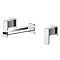 Nuie Windon Chrome 3TH Wall Mounted Basin Mixer - WIN317 Large Image